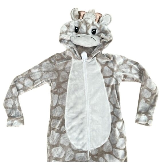 Giraffe Hooded Super Soft Fleece Suit Pajama Onesie XS/XCH 0-2 - Picture 1 of 5